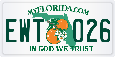FL license plate EWTO26