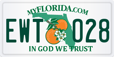 FL license plate EWTO28