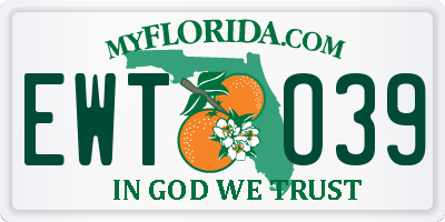 FL license plate EWTO39