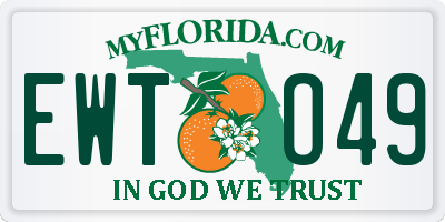 FL license plate EWTO49