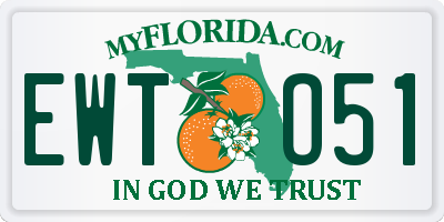 FL license plate EWTO51