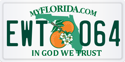 FL license plate EWTO64
