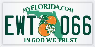 FL license plate EWTO66