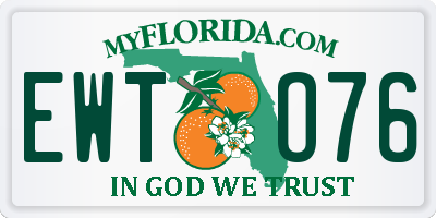 FL license plate EWTO76