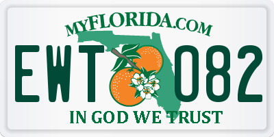 FL license plate EWTO82