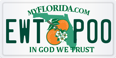 FL license plate EWTP00