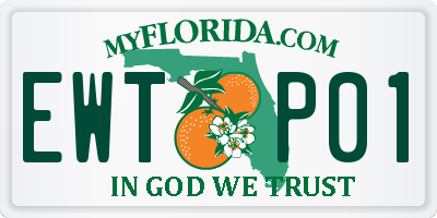 FL license plate EWTP01
