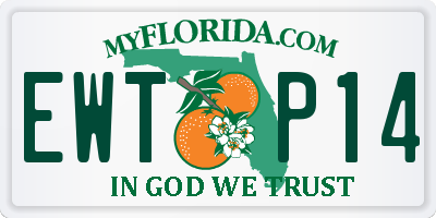 FL license plate EWTP14