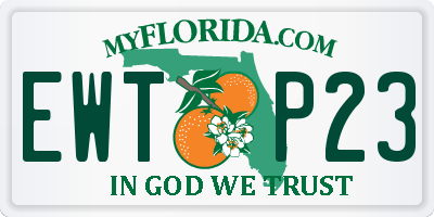 FL license plate EWTP23