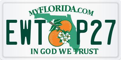 FL license plate EWTP27