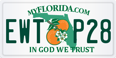 FL license plate EWTP28