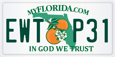 FL license plate EWTP31