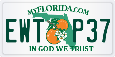 FL license plate EWTP37