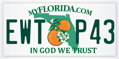 FL license plate EWTP43