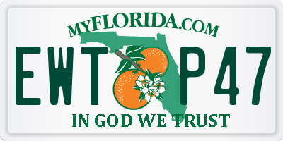 FL license plate EWTP47