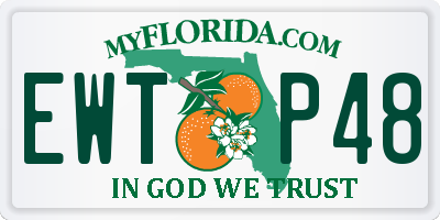 FL license plate EWTP48