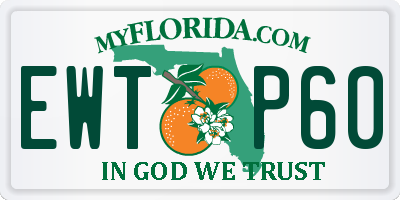 FL license plate EWTP60