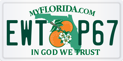 FL license plate EWTP67