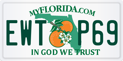 FL license plate EWTP69