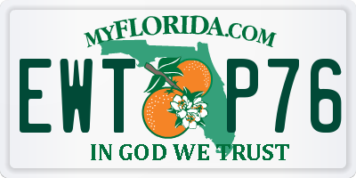 FL license plate EWTP76