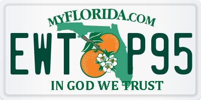 FL license plate EWTP95