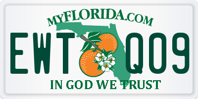 FL license plate EWTQ09