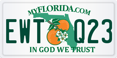 FL license plate EWTQ23