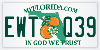 FL license plate EWTQ39