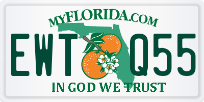 FL license plate EWTQ55