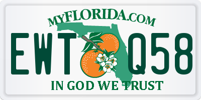 FL license plate EWTQ58
