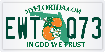 FL license plate EWTQ73