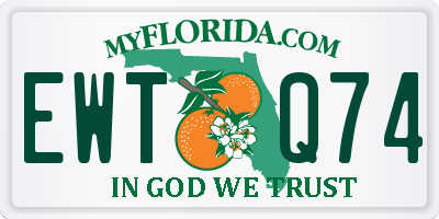 FL license plate EWTQ74