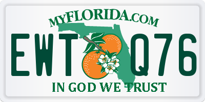 FL license plate EWTQ76