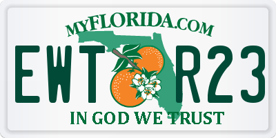 FL license plate EWTR23