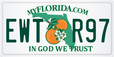 FL license plate EWTR97