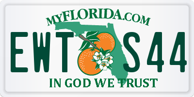 FL license plate EWTS44