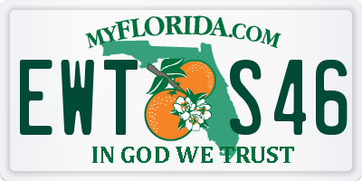 FL license plate EWTS46
