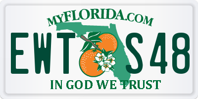 FL license plate EWTS48
