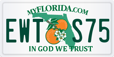 FL license plate EWTS75