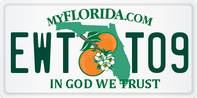 FL license plate EWTT09