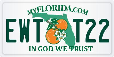 FL license plate EWTT22