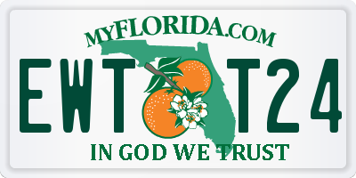 FL license plate EWTT24