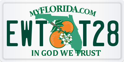 FL license plate EWTT28
