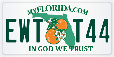 FL license plate EWTT44