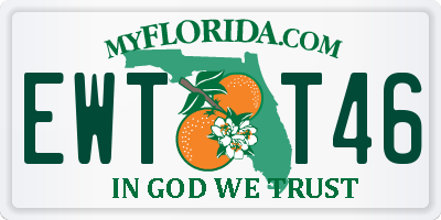 FL license plate EWTT46