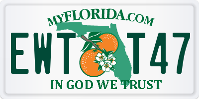 FL license plate EWTT47