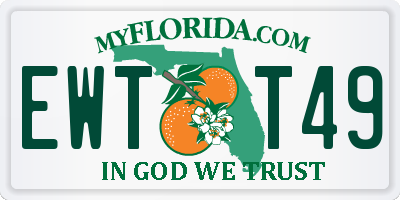 FL license plate EWTT49