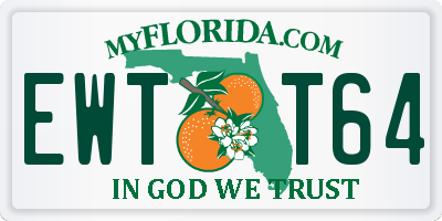 FL license plate EWTT64