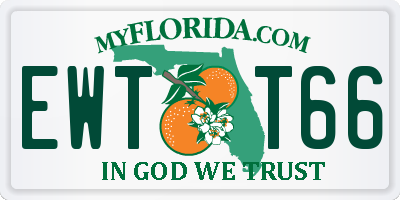 FL license plate EWTT66