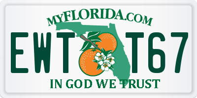 FL license plate EWTT67